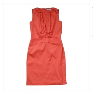 Calvin Klein Coral Shift Dress 8